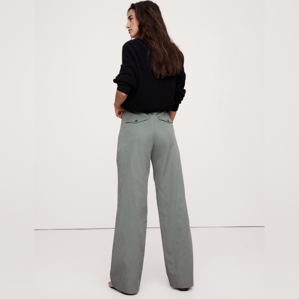 NWT! Banana Republic Gray Succulent
The Everyday Wide Leg Pant - Size Large - Picture 2 of 8